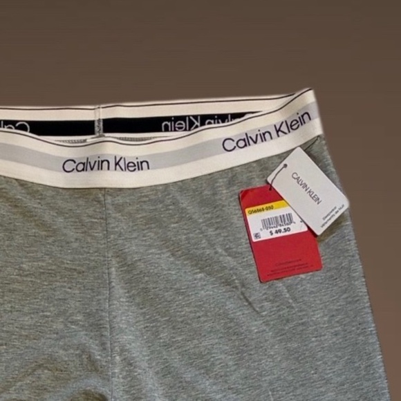 NWT Women's Calvin Klein Grey Lounge Pants, Cotton/Modal Blend, Size M - Picture 3 of 8